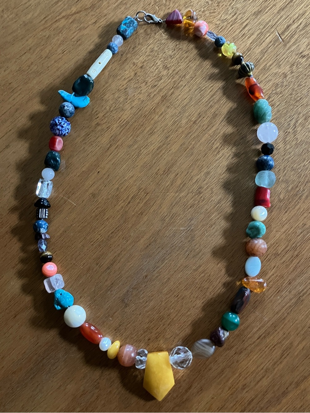 Navajo Style “Fetish” Necklace with real carved Stones